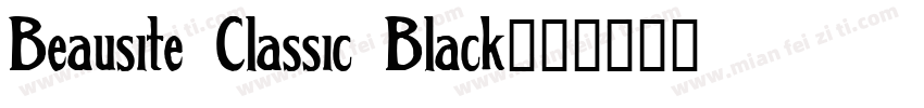 Beausite Classic Black字体转换